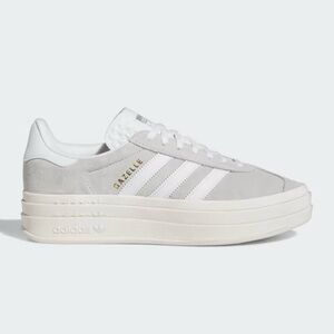 Adidas Women's Gray and White Gazelle Sneakers